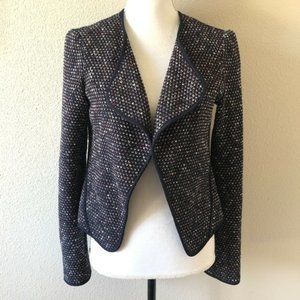 Derek Lam 10 Crossby Open Front Moto Blazer Jacket